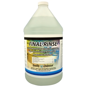 Final Rinse Food Prep Cleaning Solution