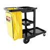 Janitor Cart - Black Rubbermaid